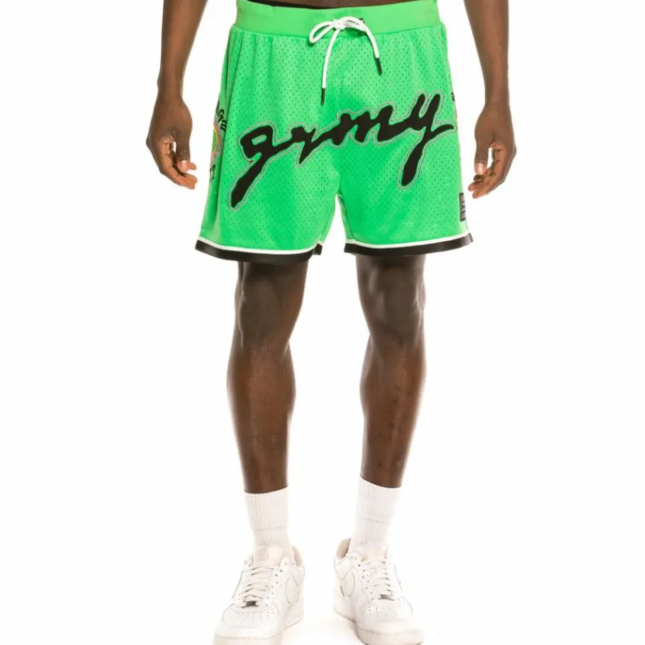 Grimey "Strange Fruit" Mesh Shorts Green - Spring 21 New
