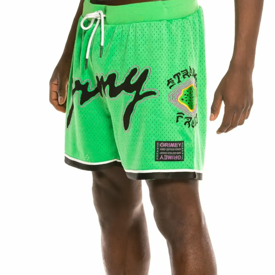 Grimey "Strange Fruit" Mesh Shorts Green - Spring 21 New