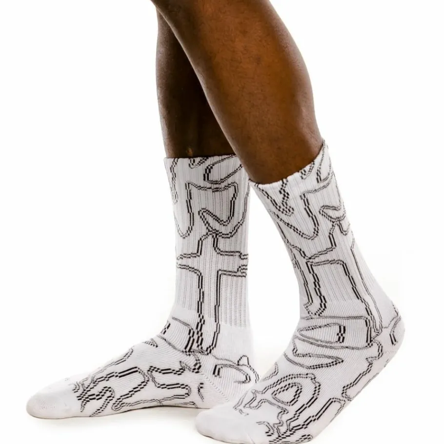 Grimey "Strange Fruit" Socks - White - Spring 21 Online