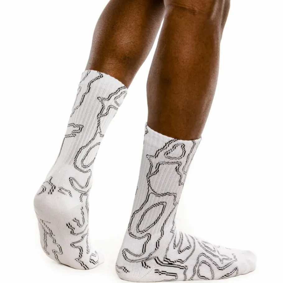 Grimey "Strange Fruit" Socks - White - Spring 21 Online
