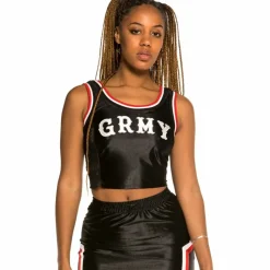 Grimey "The Loot" Girl Top Black - Spring 21 Online