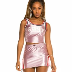 Grimey "The Loot" Girl Top Pink - Spring 21 Sale