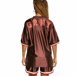 Grimey "The Loot" Unisex Football Jersey - Red - Spring 21 Clearance