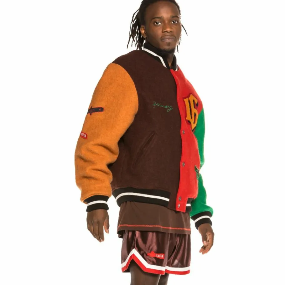 Grimey "The Loot" Wool Baseball Jacket Multicolor - Spring 21 Cheap