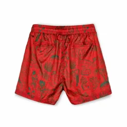 Grimey The Toughest Satin Shorts - Red - Spring 23 Flash Sale