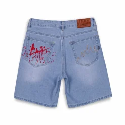 Grimey The Toughest Shorts - Washed Light Blue - Spring 23 Clearance