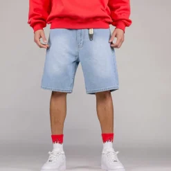 Grimey The Toughest Shorts - Washed Light Blue - Spring 23 Clearance