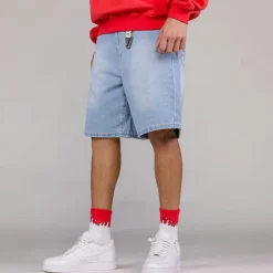 Grimey The Toughest Shorts - Washed Light Blue - Spring 23 Clearance