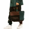 Grimey "Tote" Aged Rum Corduroy Bag - Winter 21 - Green Sale