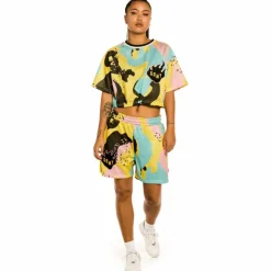 Grimey "Trespass All Over Print" Girl Mesh Short - Camo - Summer 22 Best