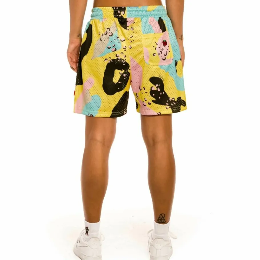 Grimey "Trespass All Over Print" Girl Mesh Short - Camo - Summer 22 Best