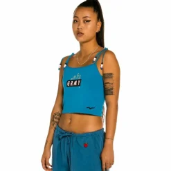 Grimey "Trespass" Girl Top - Blue - Summer 22 Best