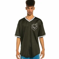 Grimey Trespass Mesh V Neck Tee - Summer 22 Discount