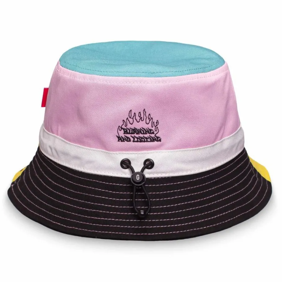Grimey "Trespass Multicolor" Bucket - White - Summer 22 Flash Sale