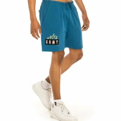 Grimey "Trespass" Sweatshort - Blue -Summer 22 Sale