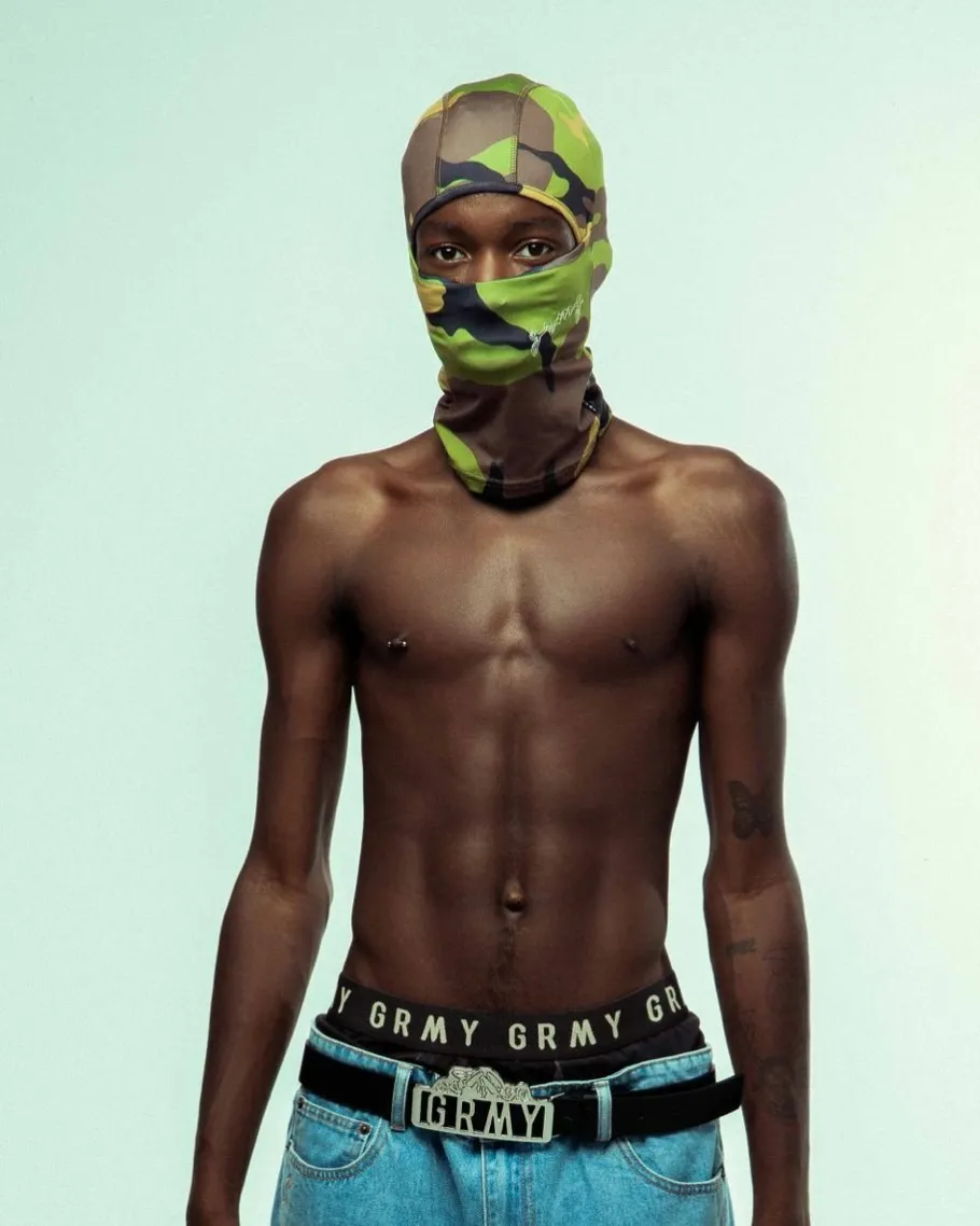 Grimey Tusker Temple All Over Print Balaclava - Camo - Fw23 Sale