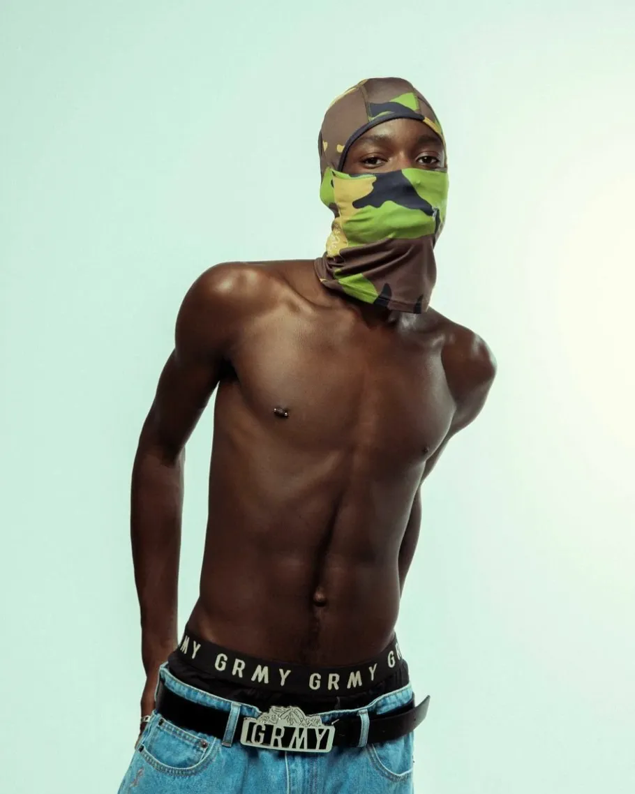 Grimey Tusker Temple All Over Print Balaclava - Camo - Fw23 Sale
