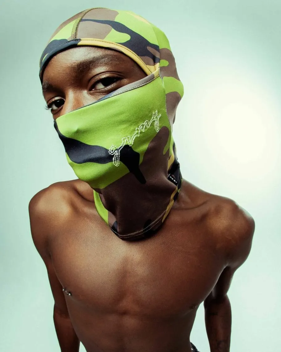 Grimey Tusker Temple All Over Print Balaclava - Camo - Fw23 Sale