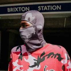 Grimey Tusker Temple All Over Print Balaclava - Black - Fw23 Hot