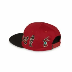 Grimey Tusker Temple Bicolor Snapback Cap - Red - Fw23 Cheap