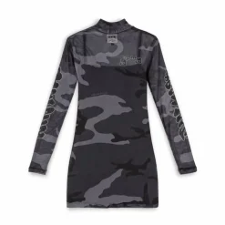 Grimey Tusker Temple Micro Mesh Girl Long Sleeve Dress - Black - Fw23 Best Sale