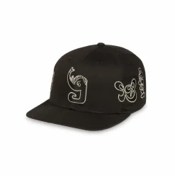 Grimey Tusker Temple Snapback Cap - Black - Fw23 Hot