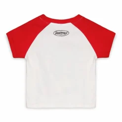 Grimey Ufollow Girl Raglan Fitted Top - Red - Spring 23 Cheap