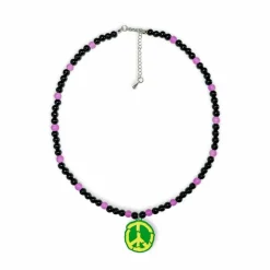 Grimey Ufollow No Peace Beads Necklace- Black - Spring 23 Best Sale