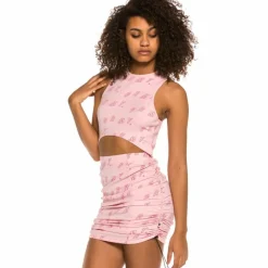 Grimey Urmah Dojo All Over Print Skirt Ss20 Pink New