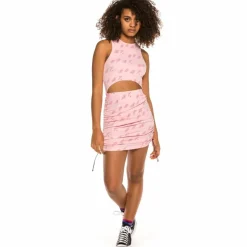 Grimey Urmah Dojo All Over Print Skirt Ss20 Pink New