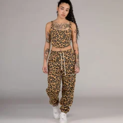 Grimey "Westbound" Girl Tank Top - Leopard - Fall 22 Cheap