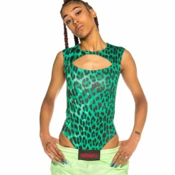 Grimey Yanga Girl Mesh Body Ss20 Green Best Sale