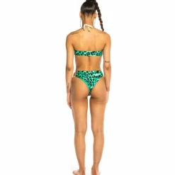 Grimey Yanga Leopard Bikini Bottom Ss20 Green Best