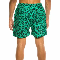 Grimey Yanga Swimming Shorts Leopard Ss20 Green New