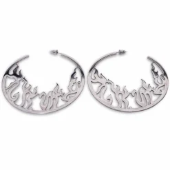Grimey Yoga Fire Earrings Fw20 Black Store