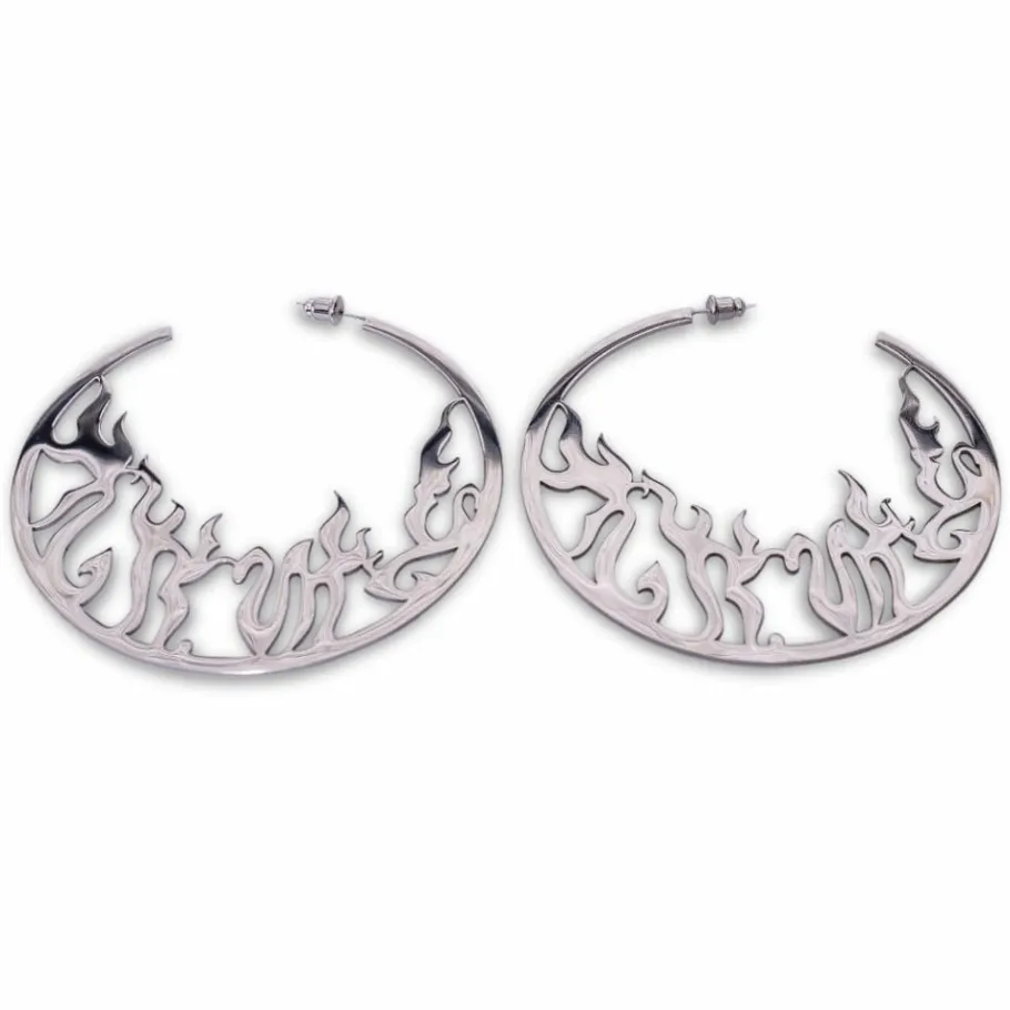 Grimey Yoga Fire Earrings Fw20 Black Store