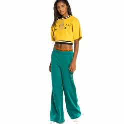 Grimey Pack Crop Top + Track Pants Nite Marauder Fw20 Green/Mustard Best Sale