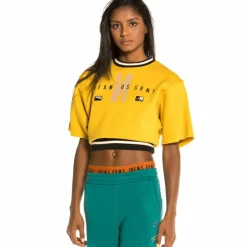 Grimey Pack Crop Top + Track Pants Nite Marauder Fw20 Green/Mustard Best Sale