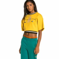 Grimey Pack Crop Top + Track Pants Nite Marauder Fw20 Green/Mustard Best Sale