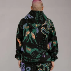 Grimey Pack Pant + Hoodie Lost Boys Sherpa - Black - Winter 22 Clearance