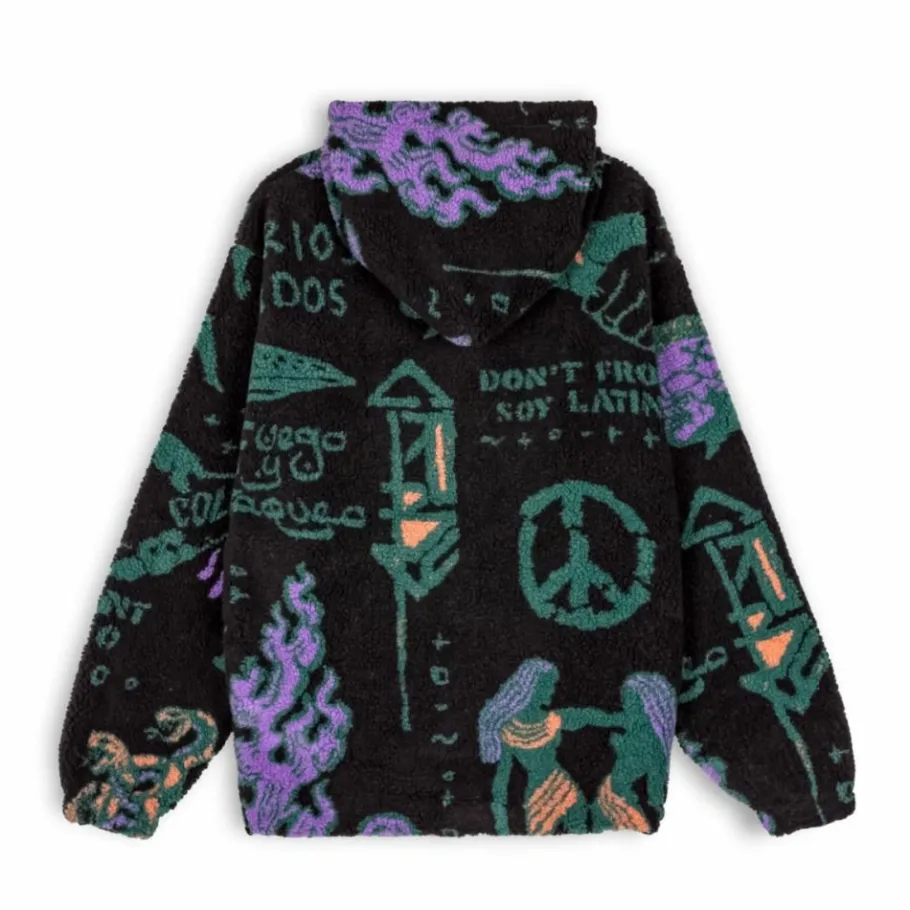 Grimey Pack Pant + Hoodie Lost Boys Sherpa - Black - Winter 22 Clearance