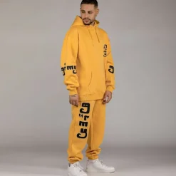 Grimey Pack Pant + Hoodie "Lust Mantra" - Yellow - Fall 22 Best Sale