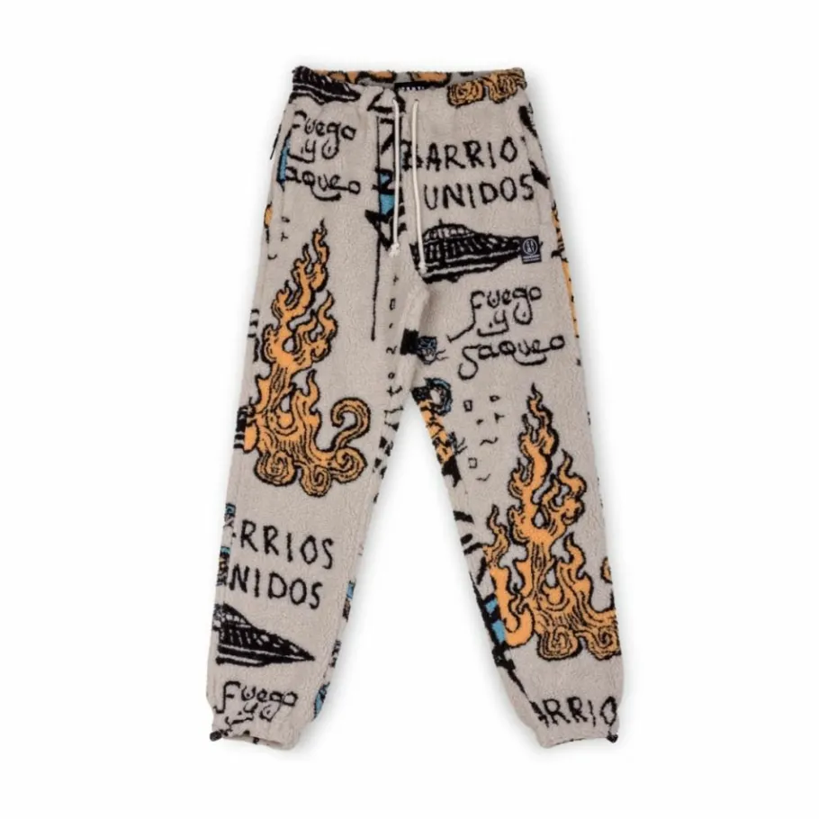 Grimey Pack Pant + Hoodie Lost Boys Sherpa - Cream - Winter 22 Shop