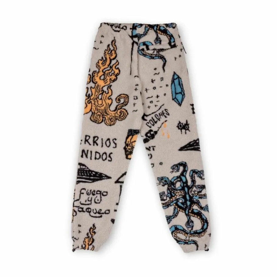 Grimey Pack Pant + Hoodie Lost Boys Sherpa - Cream - Winter 22 Shop