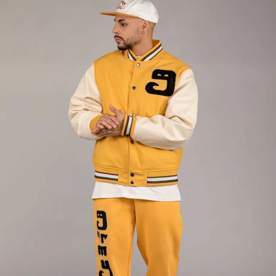 Grimey Pack Pant + Jacket "Lust Mantra" - Yellow - Fall 22 Cheap