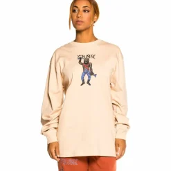 Grimey Pack Pant + Ls Tee "Jazz Thing" - Ochre/Cream - Fall 21 Online