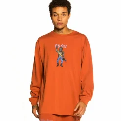 Grimey Pack Pant + Ls Tee "Jazz Thing" - Ochre - Fall 21 Best Sale