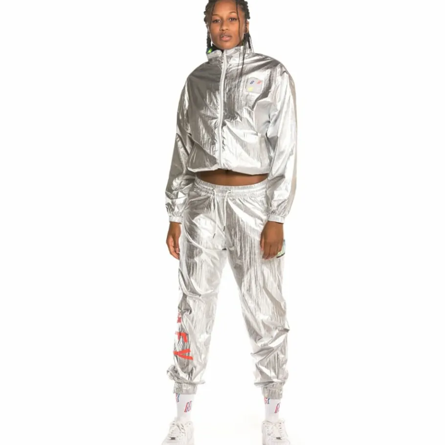 Grimey Pack Pant + Track Jacket Planet Noire Girl Fw19 Silver Flash Sale