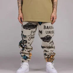 Grimey Pack Sherpa Pant + Hoodie Lost Boys - Cream/Yellow - Winter 22 Discount