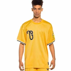 Grimey Pack Short + Mesh Tee "Jungle Punch" - Yellow - Spring 22 Online